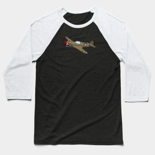 Flying Tiger (Small Design) Baseball T-Shirt